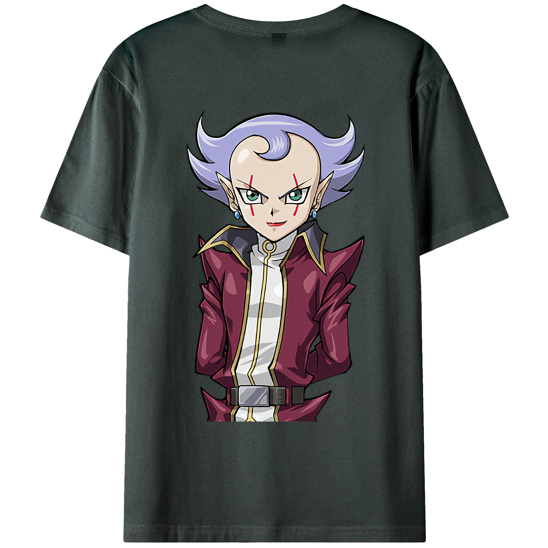 （画像用） 遊☆戯☆王 Yu-Gi-Oh! 綿100％ メンズ半袖Tシャツ（バックプリント） 通気性